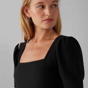 Club Monaco Puff Sleeve Top